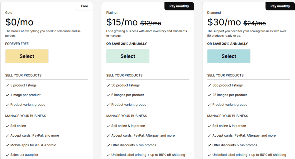 Big Cartel pricing plans 2025 - Free Big Cartel pricing plans 2025 - Free