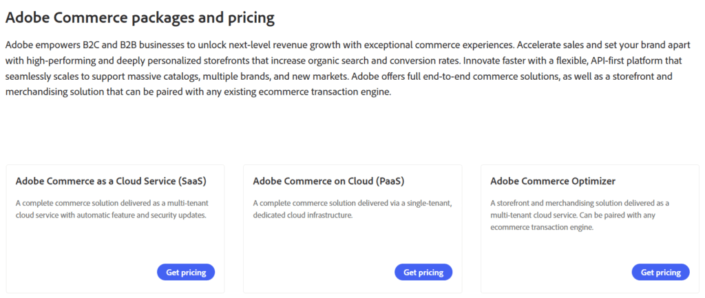 Adobe Commerce Pricing 2025 – Enterprise Ecommerce Website Builder Solutions Adobe Commerce (Magento) pricing 2025 – powerful ecommerce website builder for enterprise-level businesses